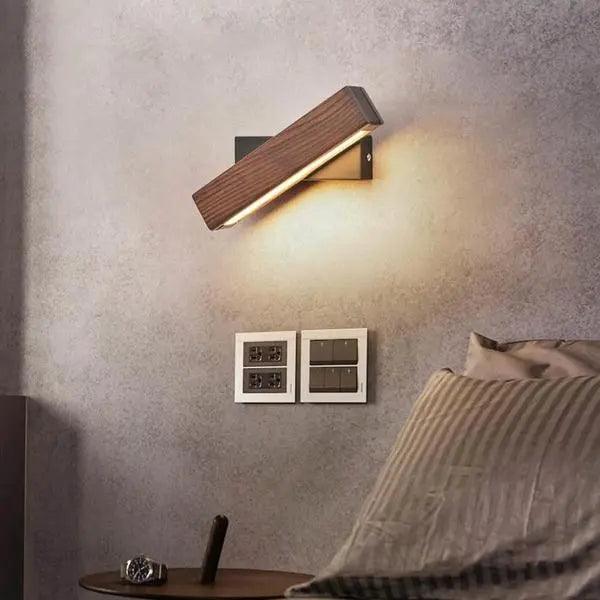 Thyra - Rotated LED Modern Wall Sconces BO-HA 21CM Walnut Color