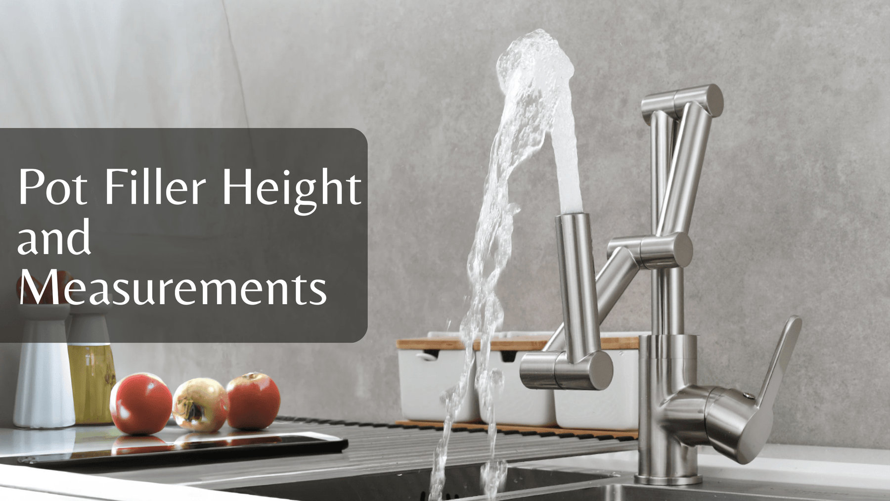 Sailea - Pot Filler Faucet Brass Kitchen Faucet