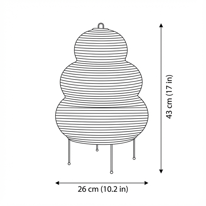 Aili – Wabi-Sabi Rice Paper LED Table Lamp