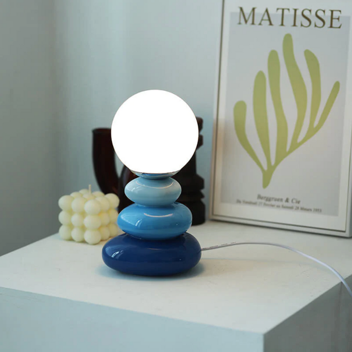 Kent - Bauhaus Table Lamp Mid Century Table Lamp  BO-HA Blue  