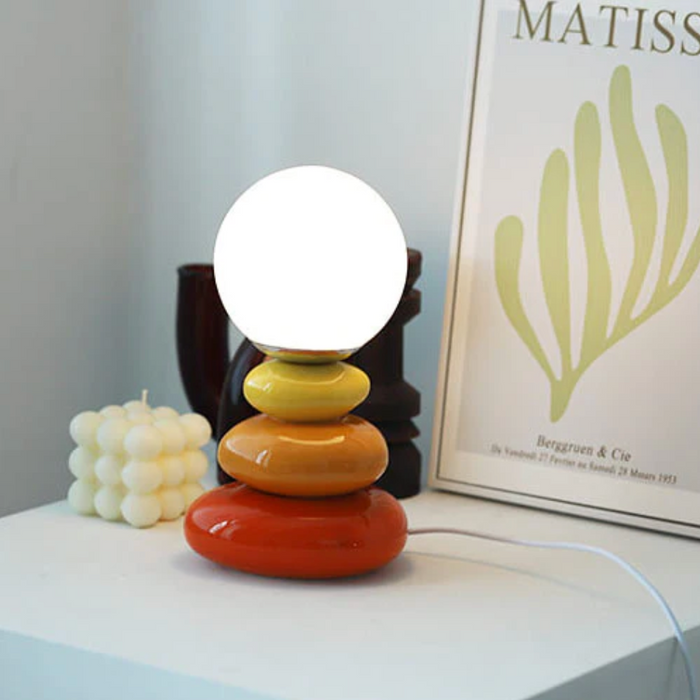 Kent - Bauhaus Table Lamp Mid Century Table Lamp  BO-HA Orange  