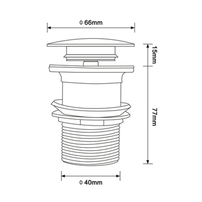 Mirja - Bathroom Sink Drain Pop Up Drain Bathroom Sink Stopper  BO-HA   