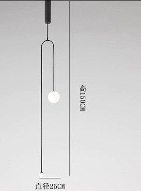 Torborg Minimalist Bedroom Bedside Led Chandelier Light  BO-HA A Large Cold White 