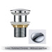 Mirja - Bathroom Sink Drain Pop Up Drain Bathroom Sink Stopper  BO-HA Polished Chrome Without Overflow 