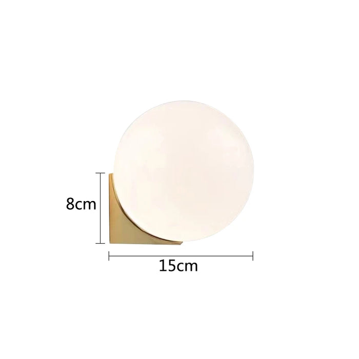 Solja – Modern Glass Orb LED Bedside Wall Sconce BO-HA