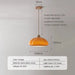 Mie - Glass Pendant Lamps Bauhaus Furniture  BO-HA Orange  