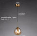 Eira - Glass bubble chandelier Kitchen Island light BO-HA 1 Ball-Amber