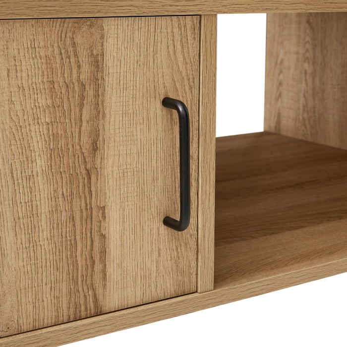 Fridleif - Modern Wood Coffee Table with Storage Square Coffee table with Storage  BO-HA   