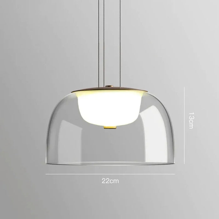 Marenna – Modern Glass Pendant LED Hanging Light Fixture BO-HA Medium