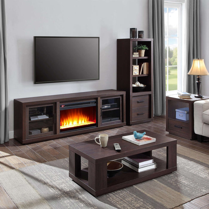 Frode - Wood Coffee Table with Storage Square Coffee Table with Storage  BO-HA   