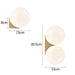 Solja – Modern Glass Orb LED Bedside Wall Sconce BO-HA