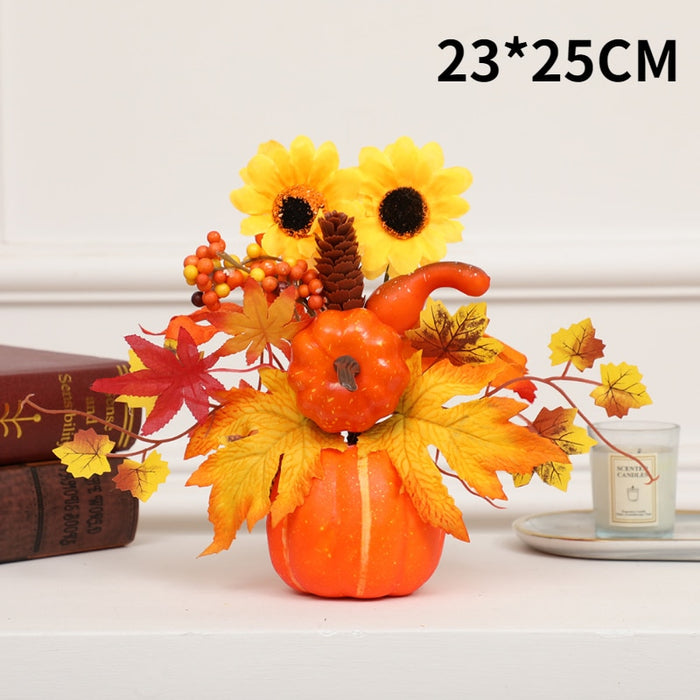 Hakon - Artificial Pumpkin Sunflower Ornament Fall Decor Sale Bedroom Decor Fall Home Decor Fall Decor 2023  BO-HA Q6  