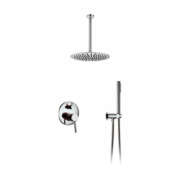 Sanna - Wall Mounted Bathroom Shower Set  BO-HA Polished Chrome 8 inch 