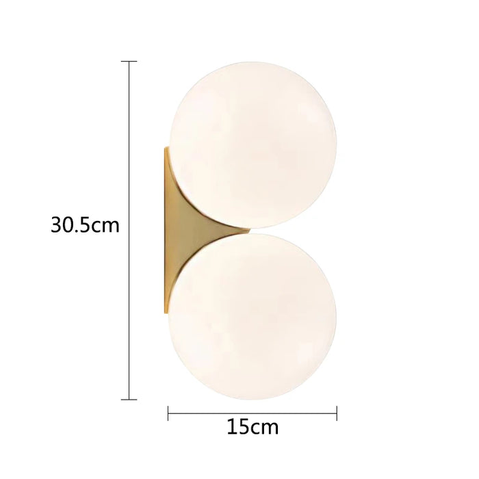 Solja – Modern Glass Orb LED Bedside Wall Sconce BO-HA