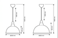 Sindre – Distressed Metal Dome Pendant Light BO-HA