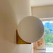 Solja – Modern Glass Orb LED Bedside Wall Sconce BO-HA