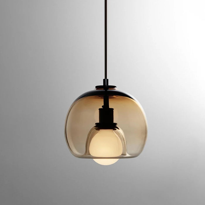 Anele - Modern Glass Pendant Light BO-HA 1 Head Amber