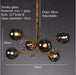 Eira - Glass bubble chandelier Kitchen Island light BO-HA 6 Balls-Gray