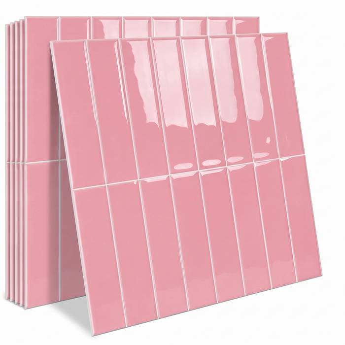 Ebba – Nordic Peel-and-Stick Kitchen Backsplash Tile BO-HA Blossom Pink