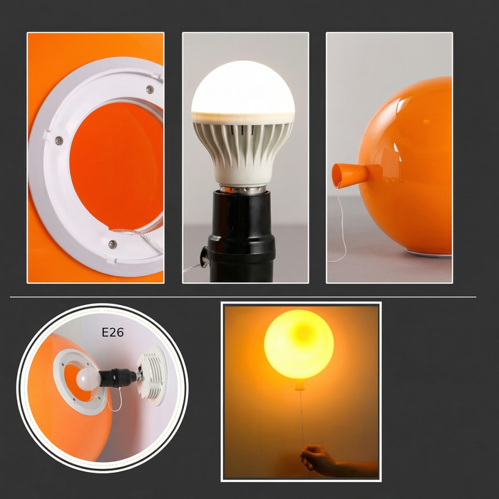 Elo – Bauhaus Colorful Wall / Ceiling Light with Pull Switch