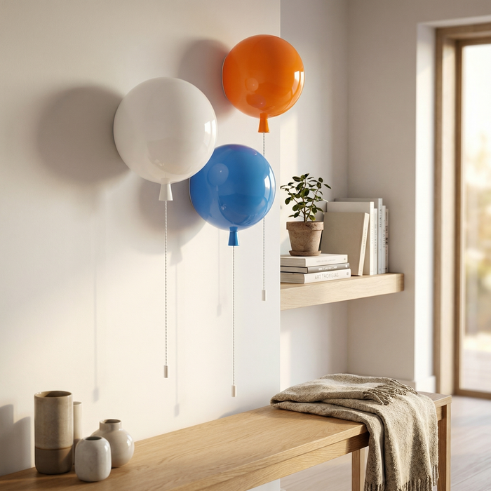 Elo – Bauhaus Colorful Wall / Ceiling Light with Pull Switch