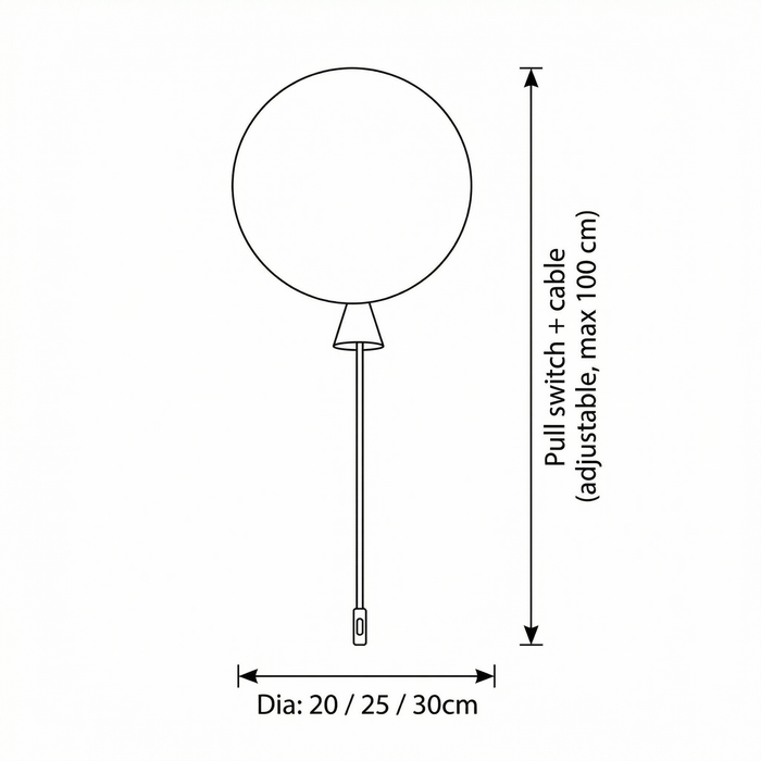 Elo – Bauhaus Colorful Wall / Ceiling Light with Pull Switch