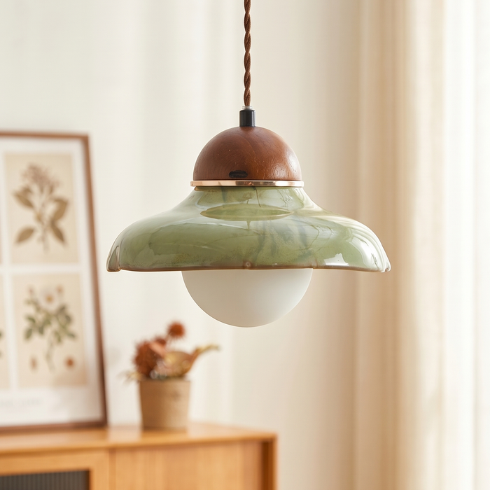 Vanja – Green Ceramic Pendant Light BO-HA
