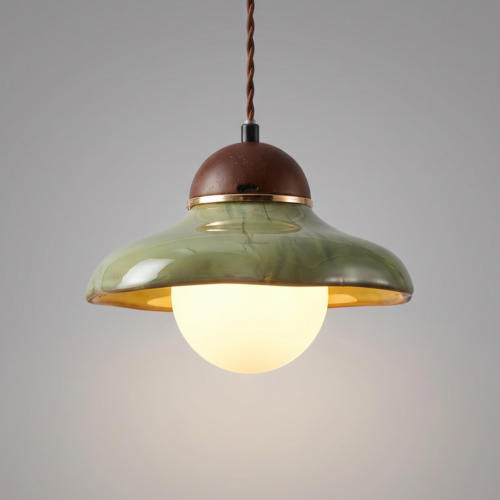 Vanja – Green Ceramic Pendant Light BO-HA