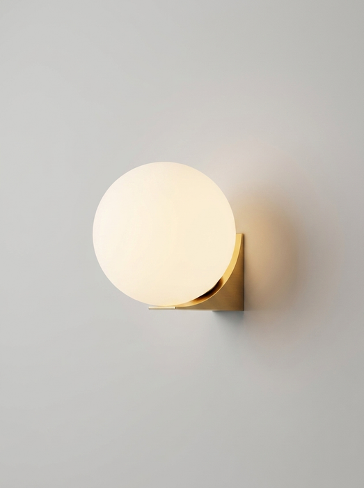 Solja – Modern Glass Orb LED Bedside Wall Sconce BO-HA