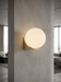 Solja – Modern Glass Orb LED Bedside Wall Sconce BO-HA
