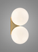 Solja – Modern Glass Orb LED Bedside Wall Sconce BO-HA