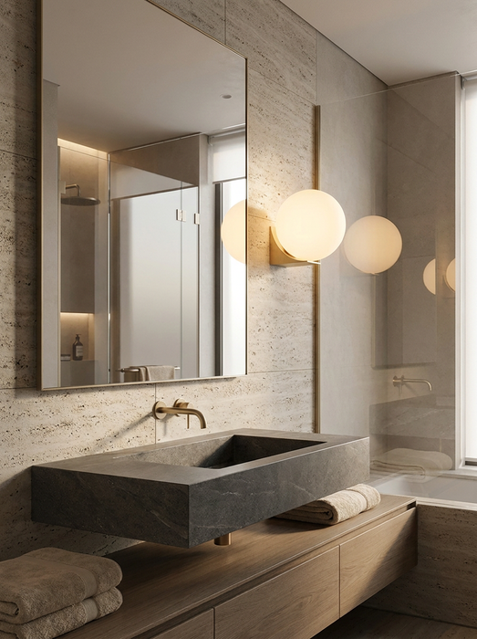 Solja – Modern Glass Orb LED Bedside Wall Sconce BO-HA