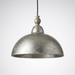 Sindre – Distressed Metal Dome Pendant Light BO-HA Rust Silver · 35cm