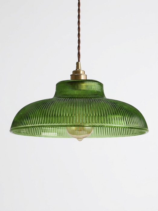 Mossa – Nordic Ribbed Glass Café Pendant Light