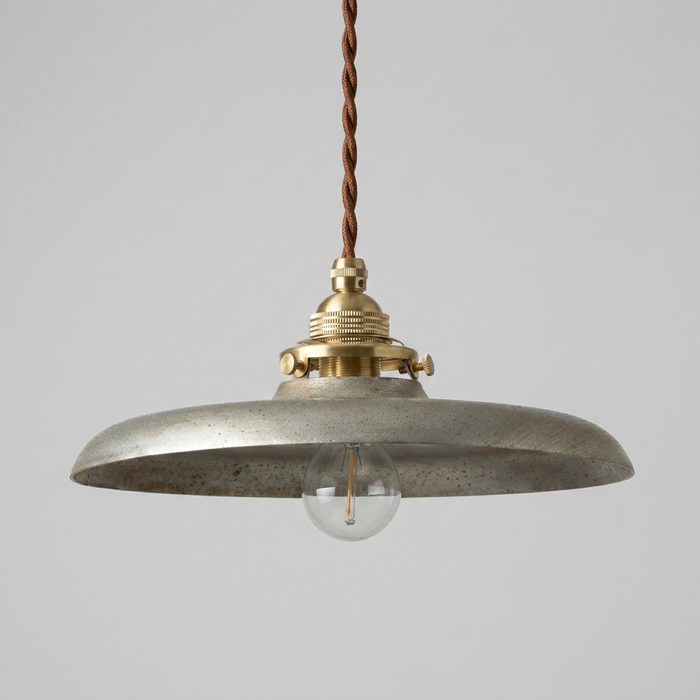 Borghild – Brass Wabi-Sabi Bowl Pendant Light BO-HA Aged Zinc