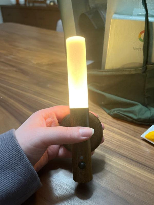 Arne - Rechargeable Wooden Sconce — customer photo by Kelly V.