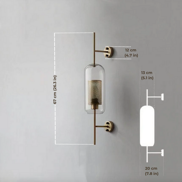 Alegria - Modern Glass Wall Lamp  BO-HA   