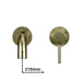 Kaari - Wash Basin Bathroom Sink Faucets  BO-HA Gold 210 mm 