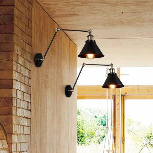 Alaine - Industrial Plug In Wall Sconce  BO-HA 2 Pack - Hardwired  
