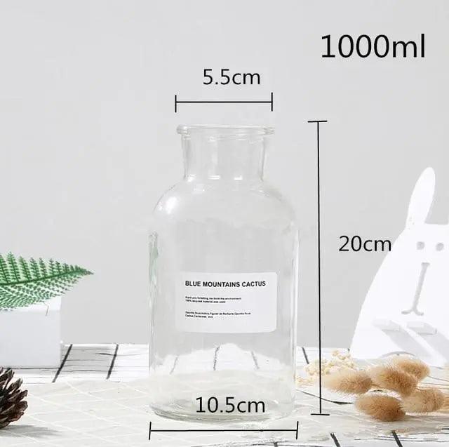 Atalie - Glass Bottle Vase  BO-HA 1000ml Width Mouth  
