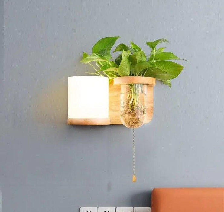Audhild - Planter Light Wall Sconce  BO-HA Left Cylinder  