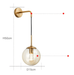 Olivia - Modern Glass Wall Sconces  BO-HA   