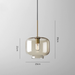 Millay - Glass Pendant Lights  BO-HA Rectangle  