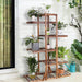 Vidkun - Tall Plant Stand Tiered Plant Stand Plant Shelf Indoor & Outdoor Plant Shelf Flower Stand  BO-HA   