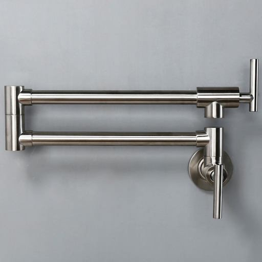 Samira - Modern Pot Filler Faucet Pot Filler Over Stove  BO-HA Brushed Chrome  