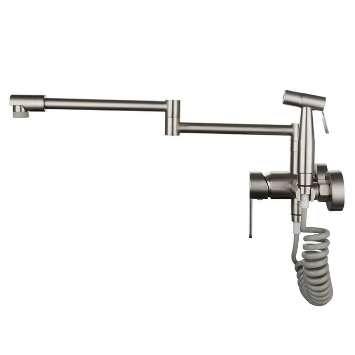 Saria - Wall Mounted Nordic Pot Filler Faucet Kitchen Faucet with Sprayer  BO-HA   