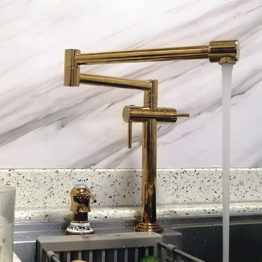 Savina - Deck Mounted Pot Filler Faucet  BO-HA Golden  