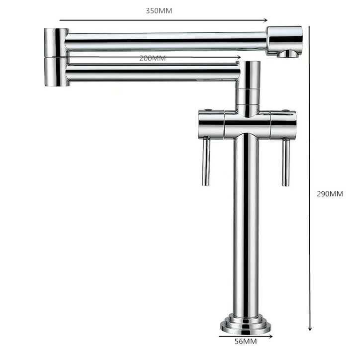 Savina - Deck Mounted Pot Filler Faucet  BO-HA Chrome  