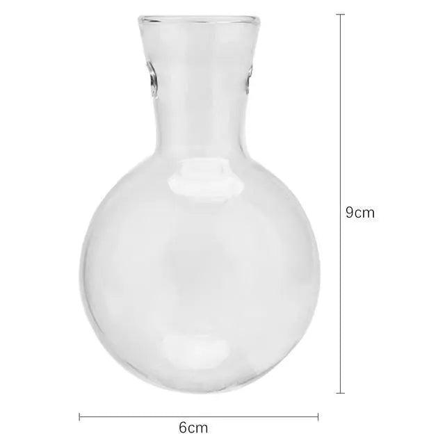 Karine - Glass and Wood Vase  BO-HA   