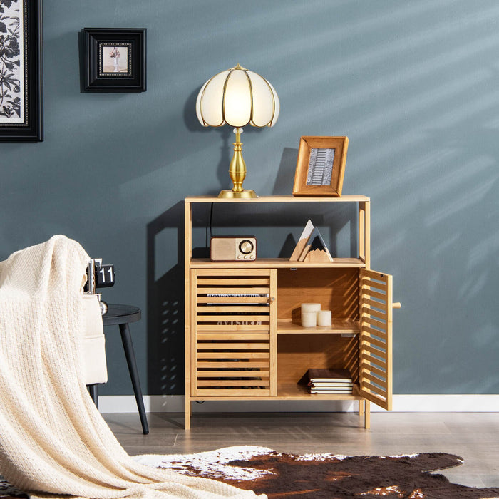 Fredrika - Bamboo Wood Storage Cabinets Bathroom Cabinets  BO-HA   